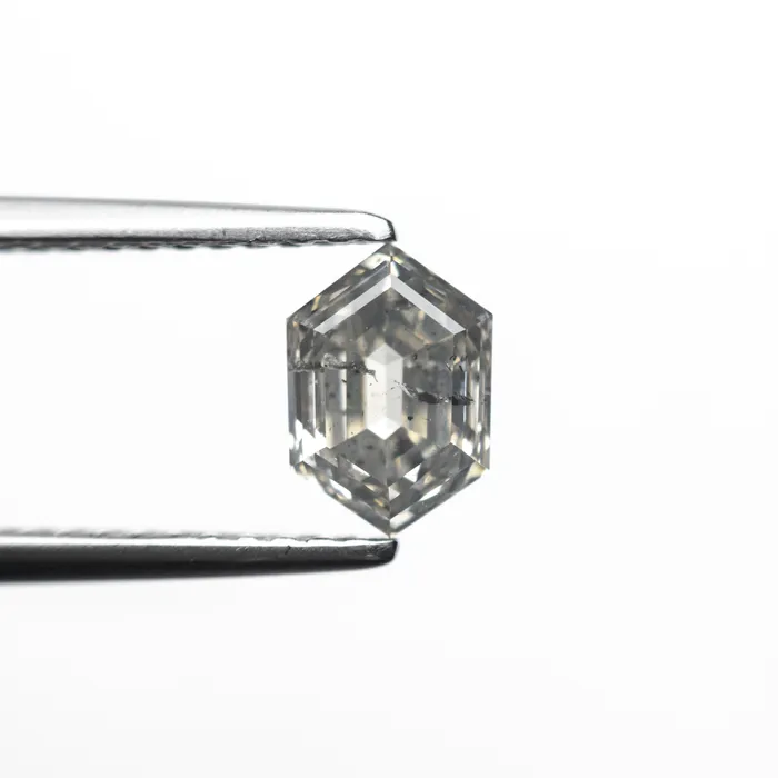 Rings Misfit Diamonds Salt and Pepper Step Cut Diamond 100ct Hexagon