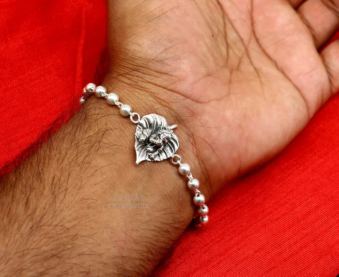 925 sterling silver handmade little krishna laddu gopala Designt rakhi bracelet with amazing rudrakshaTulsi beaded bracelet rk181 TRIBAL ORNAMENTS Bracelets 925 sterling silver handmade little krishna laddu gopala Designt rakhi bracelet with amazing rudrakshaTulsi beaded bracelet rk181 TRIBAL ORNAMENTS Bracelets
