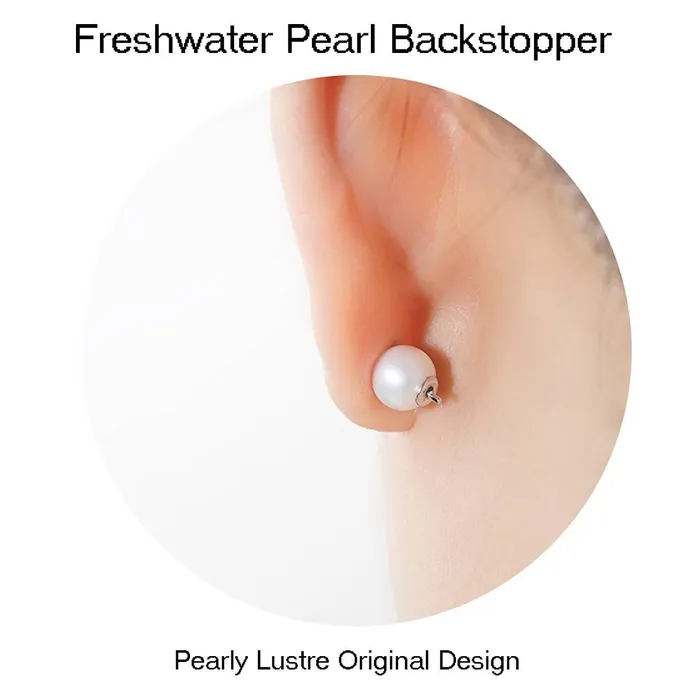 Pearly Lustre Earrings Top Grade Freshwater Pearl Earrings WE00692 GARDENS