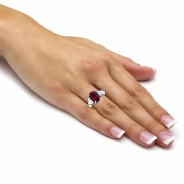 Diamond Source NYC Rings Platinum Ruby Ring with 116CT in diamonds NE175000