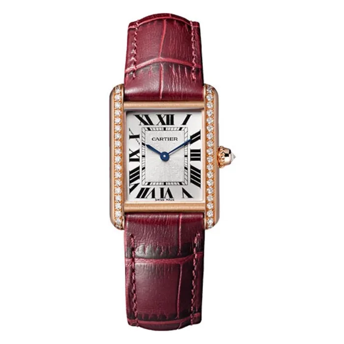 Earrings Cartier Cartier Tank Louis 295mm Womens watch Ref WJTA0037 Silver Roman Dial Diamond Bezel in 18K Rose Gold Case Claret Alligator Strap Earrings Cartier Cartier Tank Louis 295mm Womens watch Ref WJTA0037 Silver Roman Dial Diamond Bezel in 18K Rose Gold Case Claret Alligator Strap