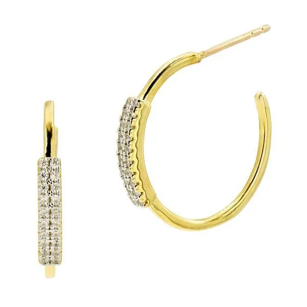 Earrings Freida Rothman Sleek as a Fox Hoop Earrings Freida Rothman