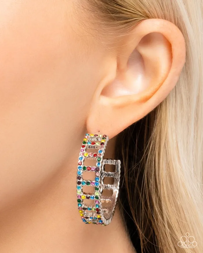 Earrings Paparazzi Jewelry Paparazzi Earring Bridging Brilliance Multi