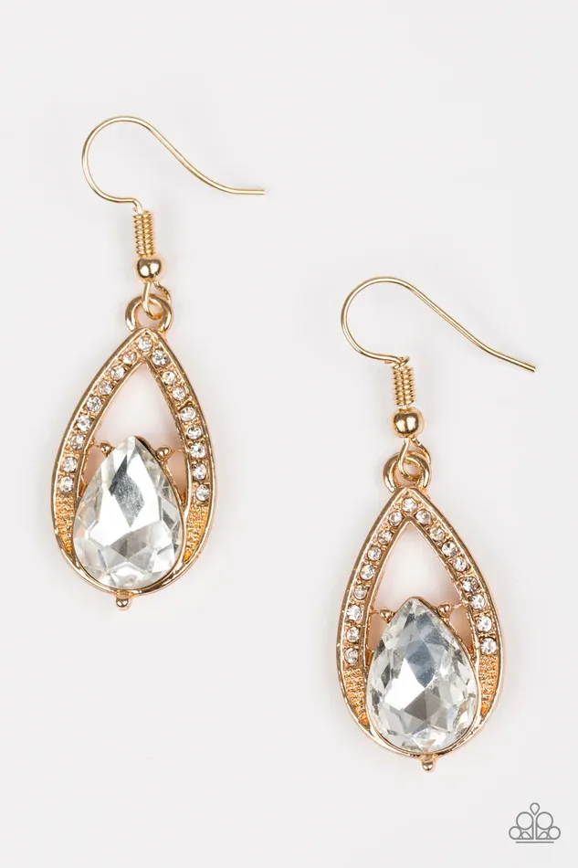 Earrings Paparazzi Jewelry Paparazzi Earring Gatsby Grandeur Gold
