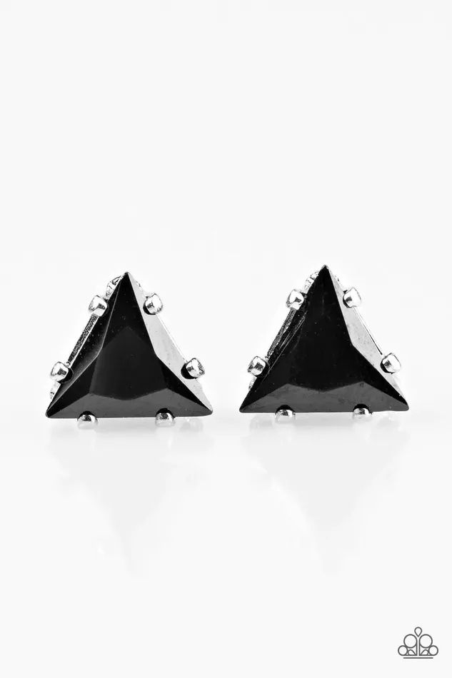 Earrings Paparazzi Jewelry Paparazzi Earring Prismatic Shine Black