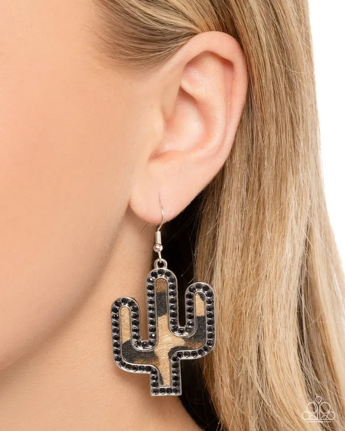 Earrings Paparazzi Jewelry Paparazzi Earring Western Worth Black