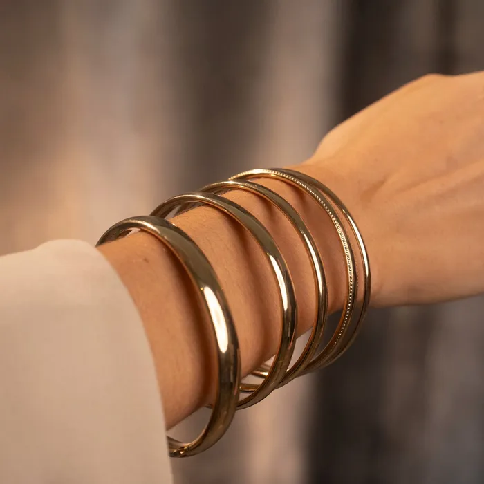Gold Filled Avery Bangle 3mm RG PreStyled Sets