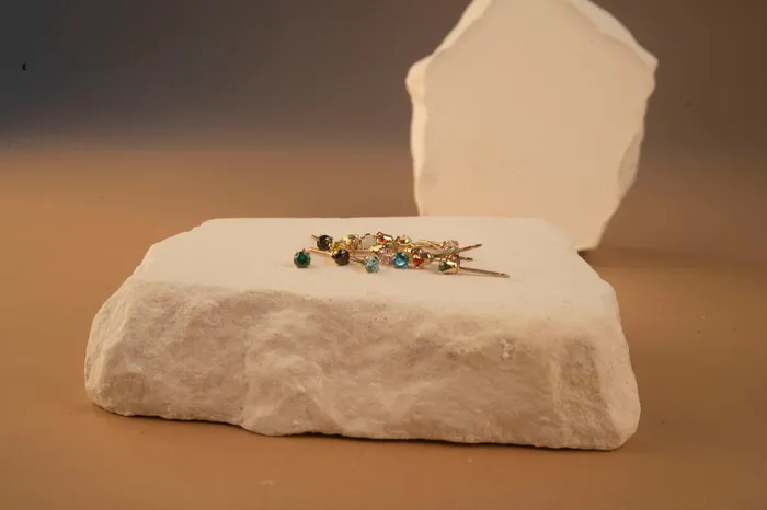 Gold Filled Crystal Birthstone Studs RG PreStyled Sets