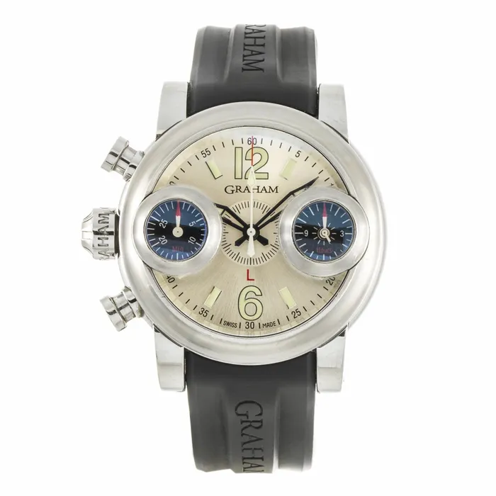 Graham Watches Graham Swordfish LeftHand Chronograph Watch 2SWAS 46mm Automatic Preowned Graham Watches Graham Swordfish LeftHand Chronograph Watch 2SWAS 46mm Automatic Preowned
