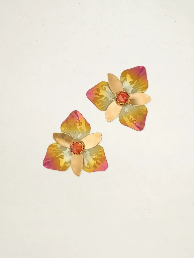 Orla Post Earrings in Golden Mist Holly Yashi Earrings