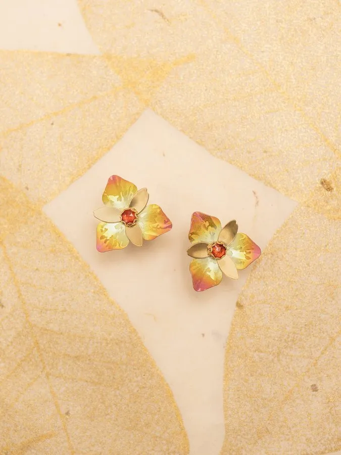Orla Post Earrings in Golden Mist Holly Yashi Earrings