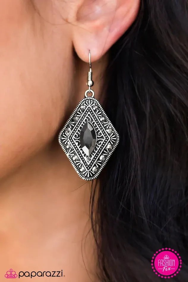 Paparazzi Earring Two Of A SHINE Silver Paparazzi Jewelry Earrings