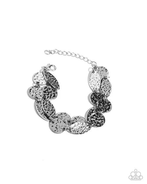Paparazzi Jewelry Bracelets Paparazzi Bracelet Hammered Hangout Silver Paparazzi Jewelry Bracelets Paparazzi Bracelet Hammered Hangout Silver