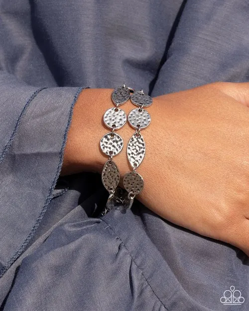 Paparazzi Jewelry Bracelets Paparazzi Bracelet Hammered Hangout Silver Paparazzi Jewelry Bracelets Paparazzi Bracelet Hammered Hangout Silver