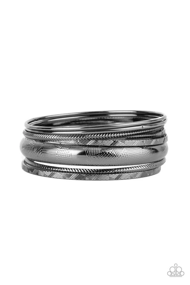 Paparazzi Jewelry Bracelets Paparazzi Bracelet Stackable Stunner Black Paparazzi Jewelry Bracelets Paparazzi Bracelet Stackable Stunner Black