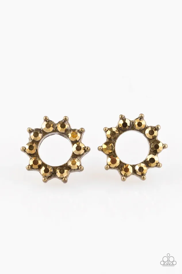 Paparazzi Jewelry Earrings Paparazzi Earring Richly Resplendent Brass
