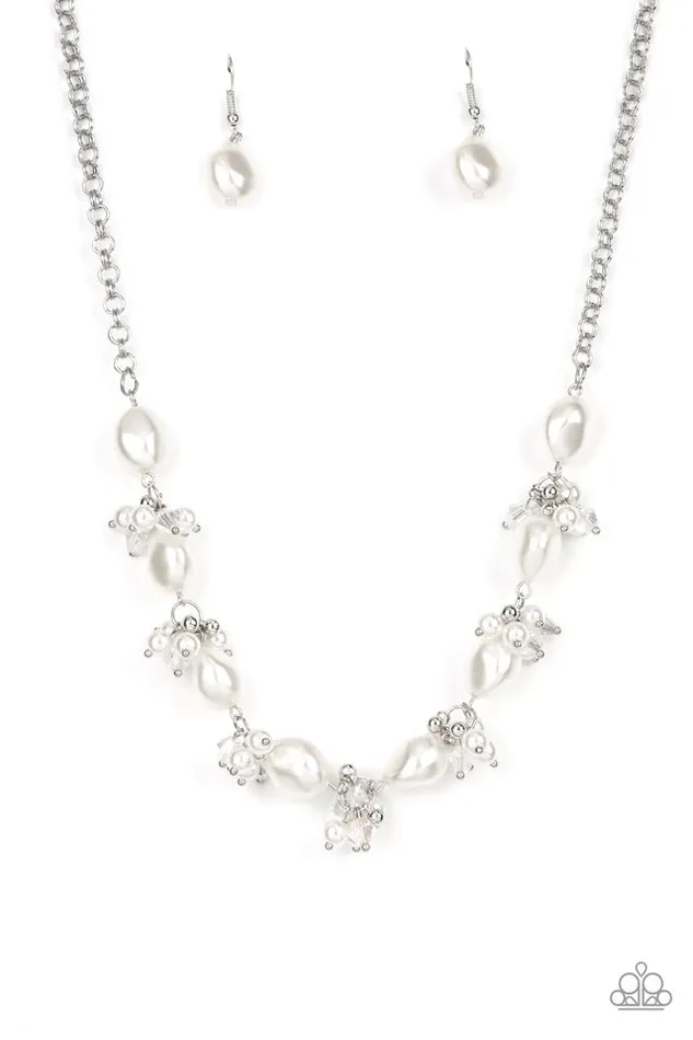 Paparazzi Jewelry Necklaces Paparazzi Necklace Rolling with the BRUNCHES White Paparazzi Jewelry Necklaces Paparazzi Necklace Rolling with the BRUNCHES White