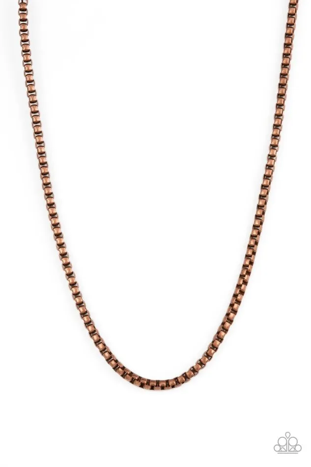 Paparazzi Necklace No ENDGAME in Sight Copper Paparazzi Jewelry Necklaces Paparazzi Necklace No ENDGAME in Sight Copper Paparazzi Jewelry Necklaces