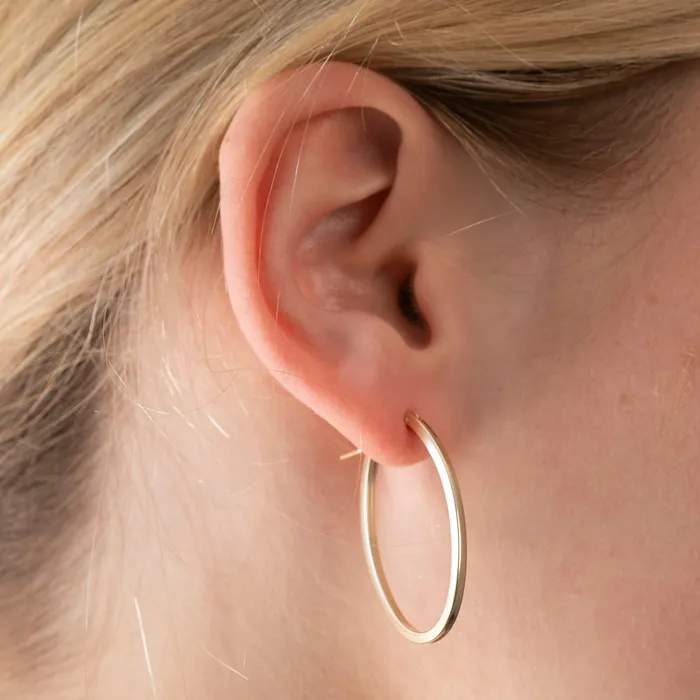 PreStyled Sets RG Gold Filled Oval Hoops