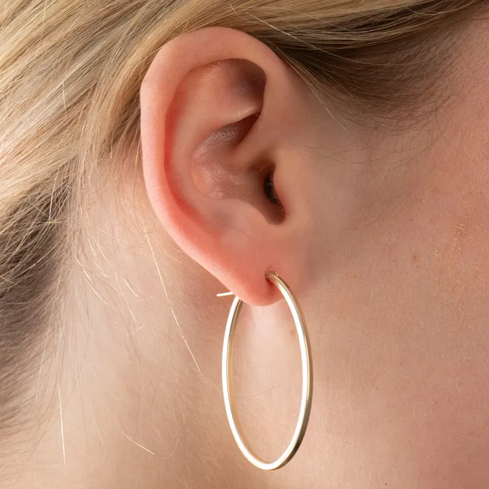 PreStyled Sets RG Gold Filled Oval Hoops
