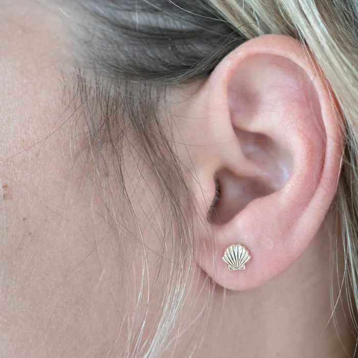 PreStyled Sets TheRoseGypsy Gold Filled Seashell Studs