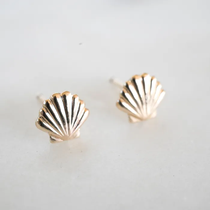 PreStyled Sets TheRoseGypsy Gold Filled Seashell Studs