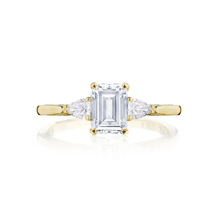 Tacori Simply Tacori 18K Yellow Gold Semi Mount Pear on Each Side Tacori PreStyled Sets Tacori Simply Tacori 18K Yellow Gold Semi Mount Pear on Each Side Tacori PreStyled Sets