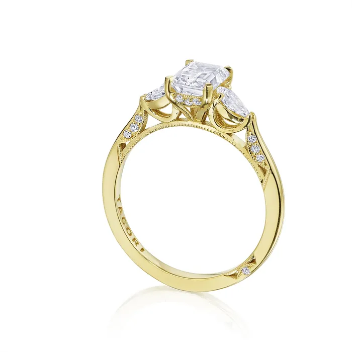 Tacori Simply Tacori 18K Yellow Gold Semi Mount Pear on Each Side Tacori PreStyled Sets Tacori Simply Tacori 18K Yellow Gold Semi Mount Pear on Each Side Tacori PreStyled Sets