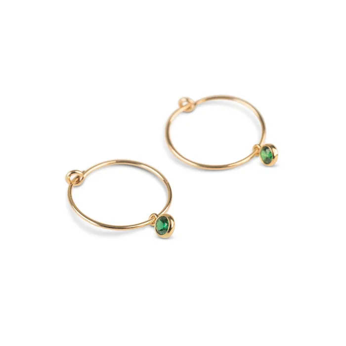 TheRoseGypsy PreStyled Sets Gold Filled Dainty Crystal Hoops