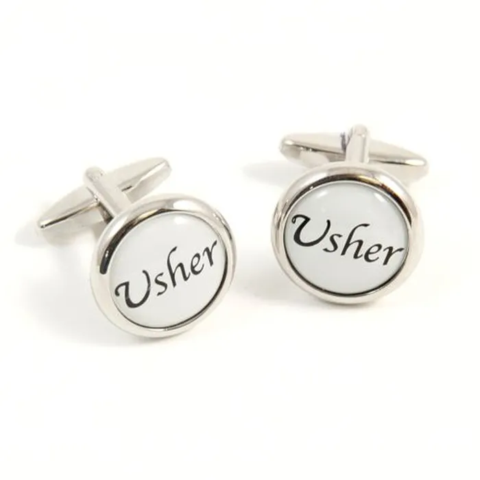 Bey Berk Usher Design Rhodium Plated Cufflinks Bey Berk Necklaces Bey Berk Usher Design Rhodium Plated Cufflinks Bey Berk Necklaces