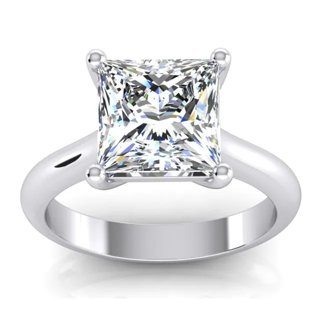 HarryChadEntcom Rings Princess Cut Solitaire Engagement Ring 250 Carats Mined Diamond