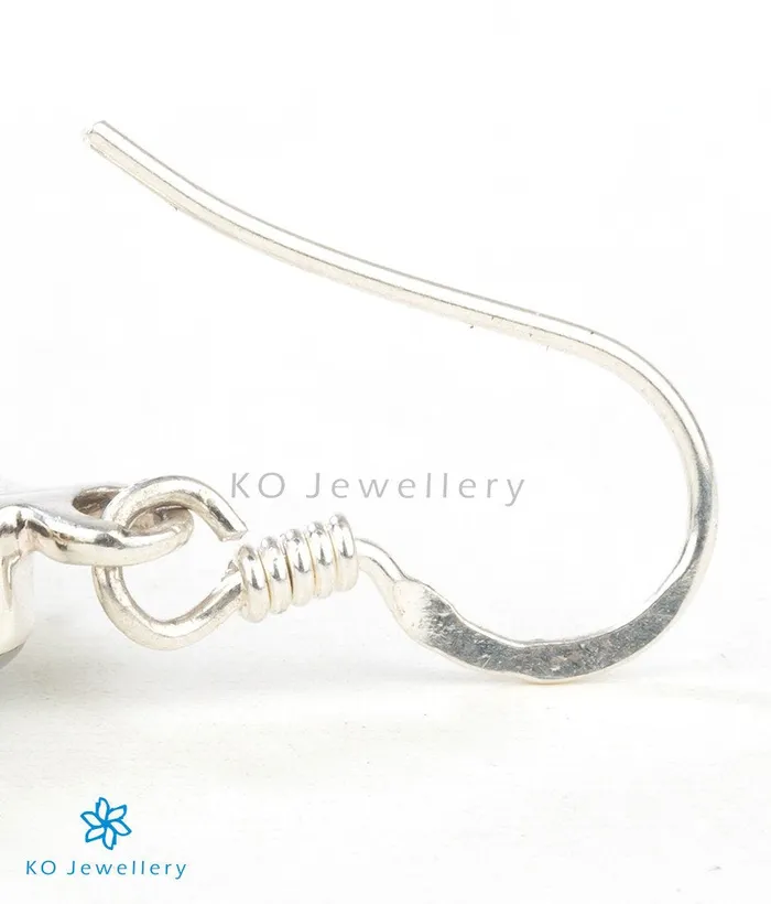 Jaipur Earrings The Noori Glass Silver Earrings