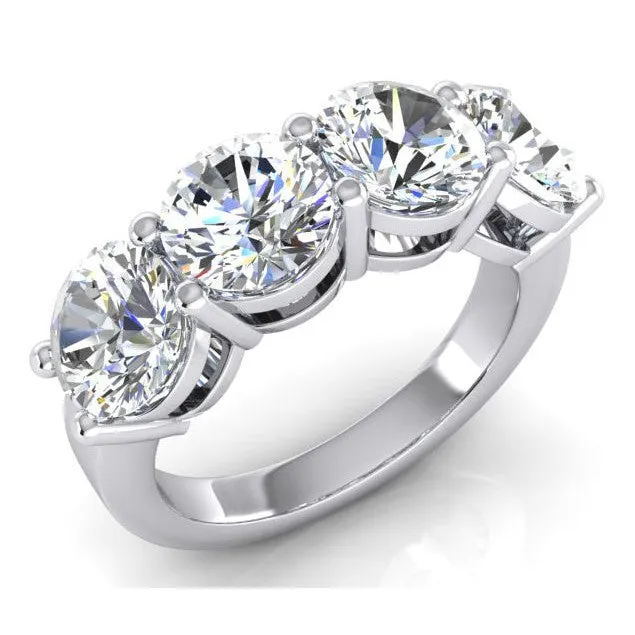 Rings 4 Stone Round EarthMined Diamond Ring HarryChadEntcom