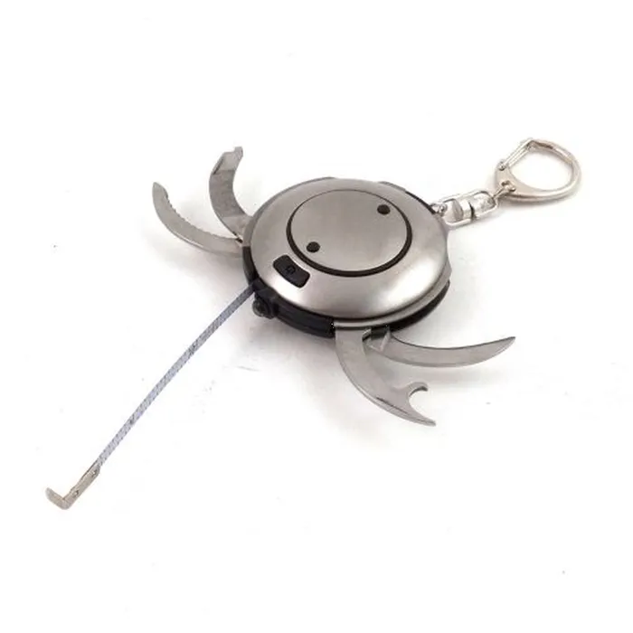 Rings Bey Berk Bey Berk Multifunctional Brushed Stainless Steel Key Ring